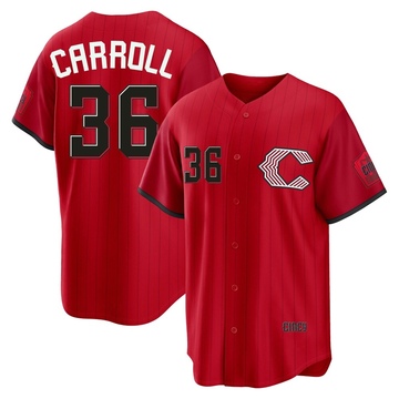 Clay Carroll Men's Limited Cincinnati Reds Red 2026 City Connect Stadium Jersey