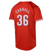 Clay Carroll Youth Limited Cincinnati Reds Red Alternate Jersey