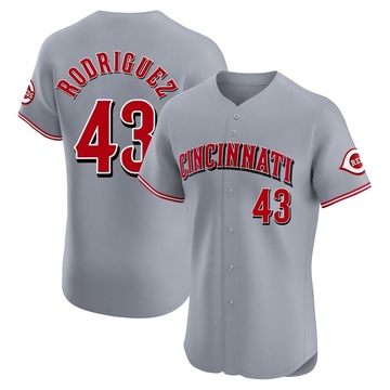 Hector Rodriguez Men's Elite Cincinnati Reds Gray Road Jersey