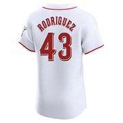 Hector Rodriguez Men's Elite Cincinnati Reds White Home Jersey