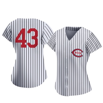 Hector Rodriguez Women's Authentic Cincinnati Reds White 2022 Field Of Dreams Jersey