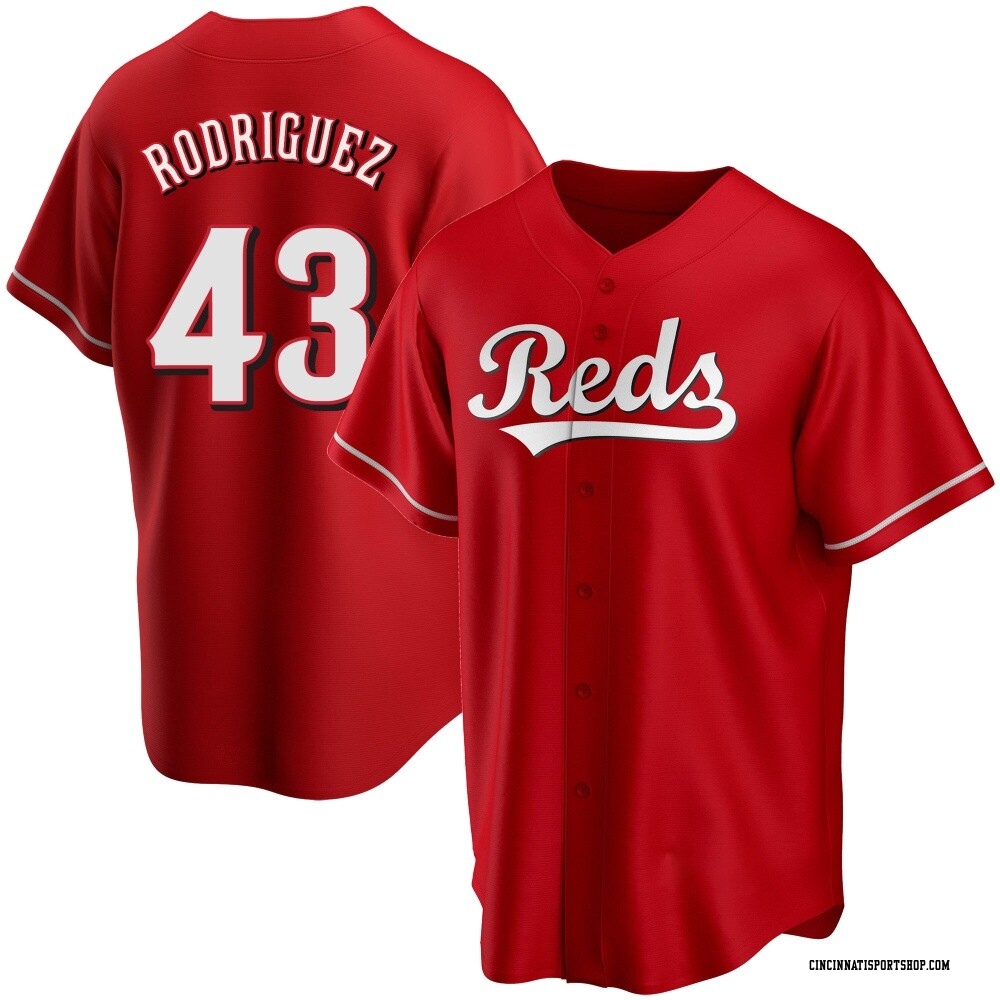 Hector Rodriguez Youth Replica Cincinnati Reds Red Alternate Jersey