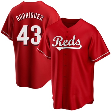 Hector Rodriguez Youth Replica Cincinnati Reds Red Alternate Jersey