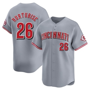 Jacob Hurtubise Youth Limited Cincinnati Reds Gray Away Jersey