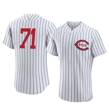 Keegan Thompson Men's Authentic Cincinnati Reds White 2022 Field Of Dreams Jersey