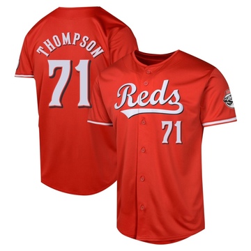 Keegan Thompson Men's Limited Cincinnati Reds Red Alternate Jersey