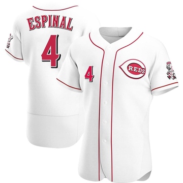 Santiago Espinal Men's Authentic Cincinnati Reds White Home Jersey