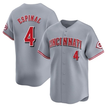 Santiago Espinal Youth Limited Cincinnati Reds Gray Away Jersey