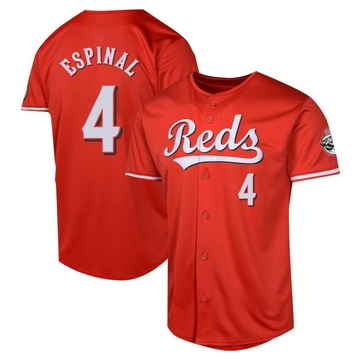 Santiago Espinal Youth Limited Cincinnati Reds Red Alternate Jersey