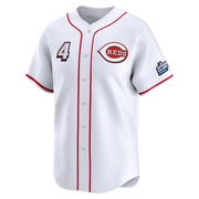 Santiago Espinal Youth Limited Cincinnati Reds White 2025 Speedway Classic Alternate Jersey
